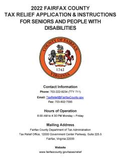 Fairfax County tax relief for seniors
