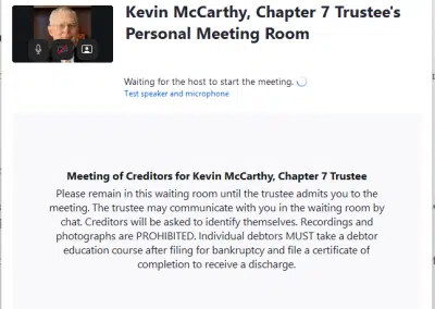 Chapter 7 Trustee Kevin McCarthy